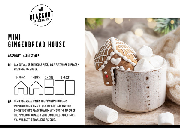 Blackout Baking Co. Mini Gingerbread House Kit