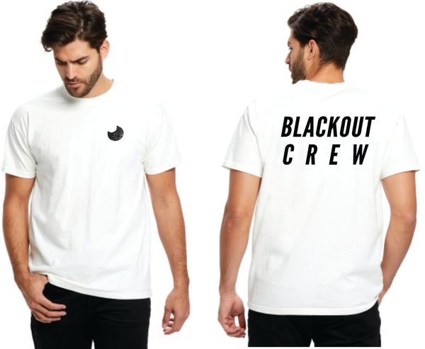 BLACKOUT Crew Tshirt White